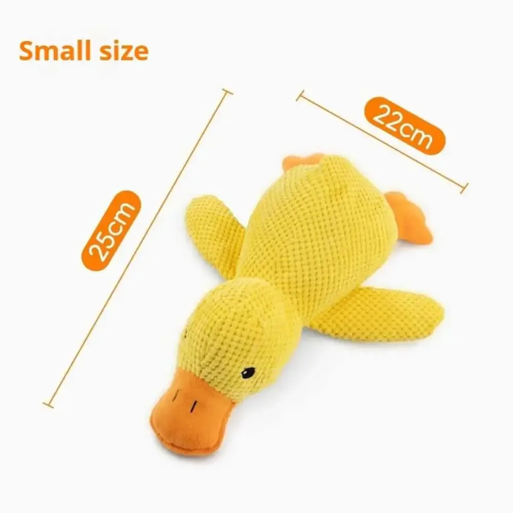 Dog Toy Plush Companion Sleeping Duck Bite Resistant Teeth Grinding Sound Relief